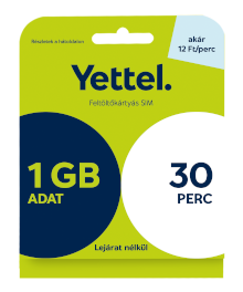 A képen egy  SIM kártya + 3GB 5 napos mobilnet extra szolgáltatás látható