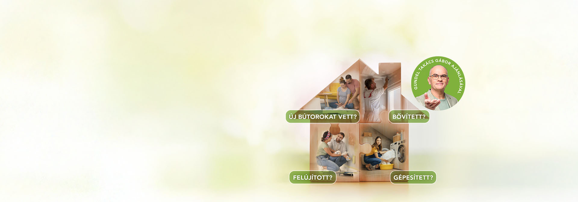 Új bútorokat vett? Bővített? Felújított? Gépesített? Gundel Takács Gábor ajánlásával.